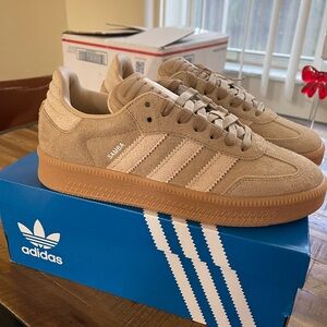 Adidas XLG Samba Tan Sneakers Brand New with tags Men 9